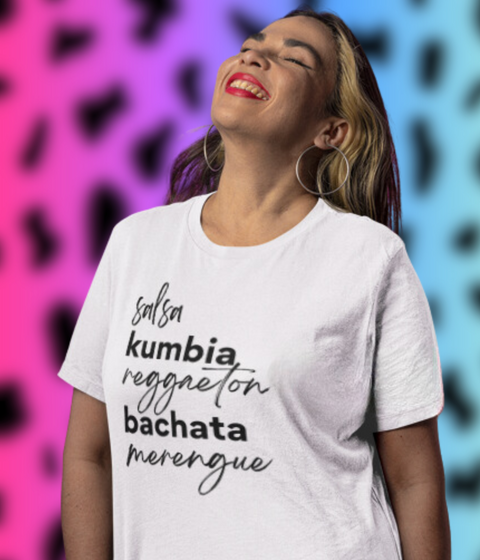 Salsa kumbia reggaeton bachata merengue